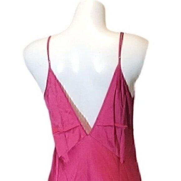Vintage Victoria's Secret Pink Silk Dress Gown M - Picture 6 of 8
